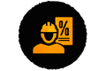Vakman korting symbool