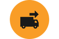 Symbool voor bezorgservice
