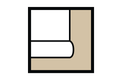 Symbool voor afgeronde langszijde