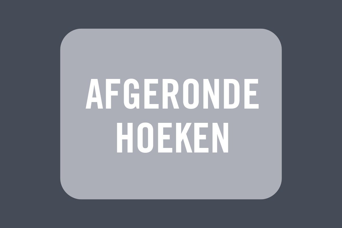 Afgeronde hoeken