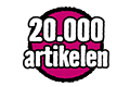 Symbool voor een assortiment van twintigduizend beschikbare artikelen