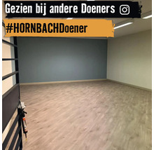 Lichte ruimte met laminaatvloer en accentmuur