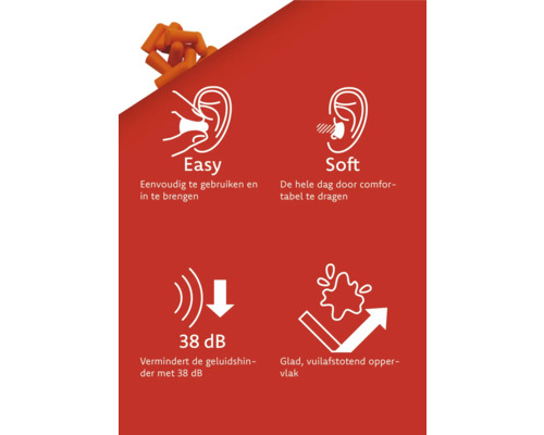 Informatie over oordoppen met comfortfuncties