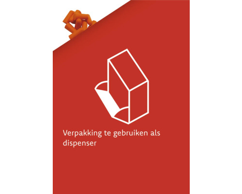 Verpakking te gebruiken als dispenser