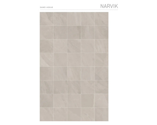 Tegelpatroon Narvik Sand, 60x60 cm