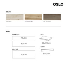 Oslo tegels kleuren en maten overzicht