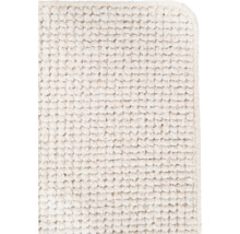Witte badmat met noppenstructuur
