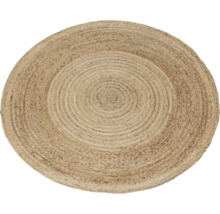 Rond vloerkleed van natuurlijke vezels