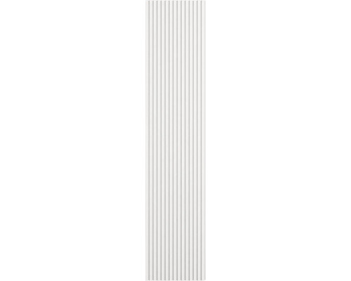 Witte wandpanelen met ribbels