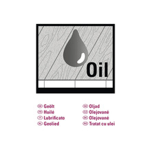 Symbool voor geolied hout