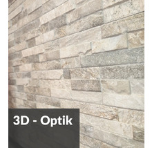 Wandtegels met steenlook en 3D effect