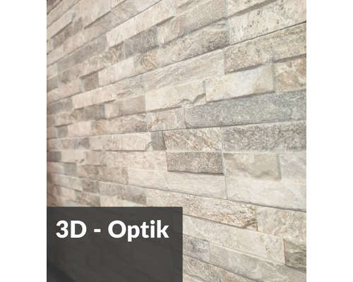 Wandtegels met steenlook en 3D effect