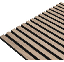 Houten paneel met lattenstructuur