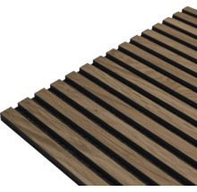 Houten paneel met lamellenstructuur voor wanddecoratie