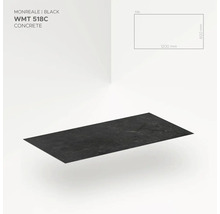 Monreale Black WMT 518C betonlook tegel, 1200 x 600 mm