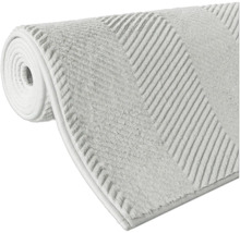 Opgerolde badmat met streepjesmotief