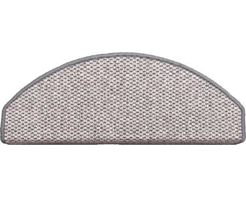Halfronde trapmat van textiel
