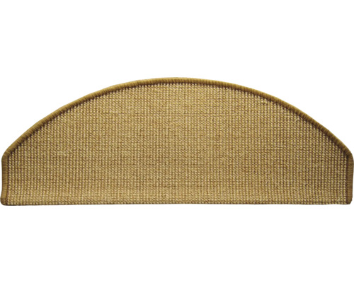 Halfronde sisal trapmat