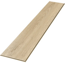 Laminaatplank of vinylplank in lichte houtlook eiken.