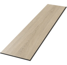 Enkele vloerplank met lichte eikenlook en voelbare houtnerf.