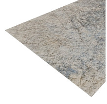 Vinylvloer met steenlook en grijze en beige structuur.