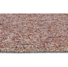 Gemêleerd lussenpool tapijt in bruin en beige met een gestructureerd oppervlak.