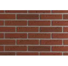 Gestructureerde bakstenen muur met ruw oppervlak in baksteenlook