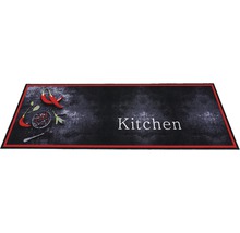 Vloermat met chilipepermotief en de tekst 'Kitchen'