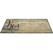 Deurmat met houtlook en de tekst Bon Appetit