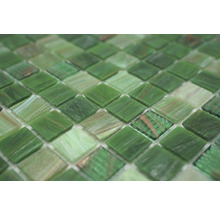 Close-up van groene mozaïektegels