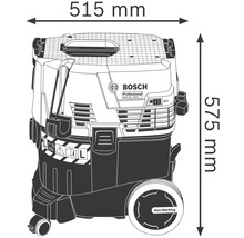 Bosch stofzuiger afmetingen: 515 mm breed en 575 mm hoog