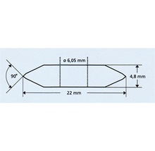 Technische tekening met afmetingen van het product