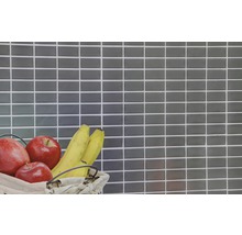 Grijze mozaïektegel met fruitmand