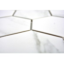 Close-up van zeshoekige tegels