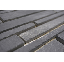 Detailopname van mozaïektegels van leisteen
