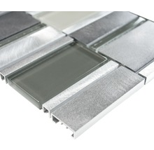 Mozaïektegel van glas en aluminium