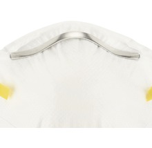 Detailweergave van een ademhalingsmasker met neusbeugel