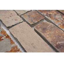 Close-up van natuursteen wandbekleding