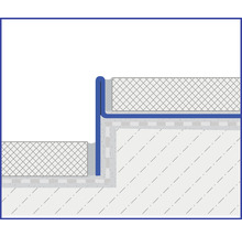 Detailweergave van een afdichting in de bouw.