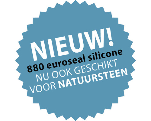 Sticker nieuw! 880 euroseal siliconen, nu ook geschikt voor natuursteen