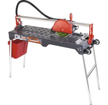 Tegelsnijmachine met tafel en waterreservoir