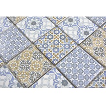 Close-up van mozaïektegels met patroon