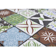 Close-up van tegels met patroon