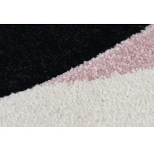 Detailweergave van een tapijt met streepmotief