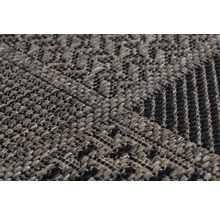 Close-up van een tapijt met geometrisch patroon