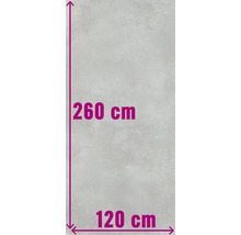 Tegelafmeting: 260 cm hoog en 120 cm breed