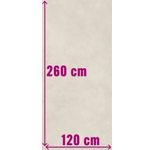 Maataanduiding: 260 cm hoogte, 120 cm breedte