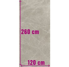 Tegel met marmerlook, afmeting 120 x 260 cm
