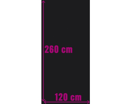Afmetingen: 260 cm hoogte en 120 cm breedte