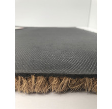 Detailopname van een kokosmat met rugcoating